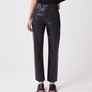 Agolde Recycled Leather Fitted 90s Detox